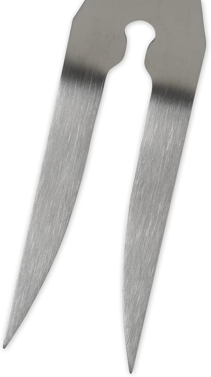 RSVP International Endurance (BQ-FRK) BBQ Grill Fork, 17.25" | Long Handle Keeps Hands Safe from Fire | Made from Stainless Steel & Rosewood