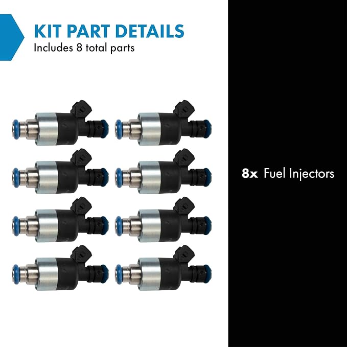 TRQ Fuel Injector Set | For 1994-1996 Buick Commercial Chassis Roadmaster Cadillac Fleetwood 1994-1997 Chevrolet Camaro Caprice