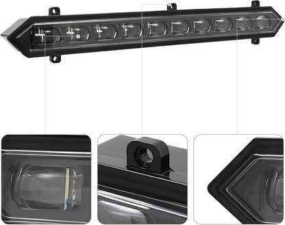 Grille Grill Light Compatible with 2022 2023 Toyota Tundra PRO w/Wiring Center Front LED Grillelamp Assembly Automotive Replcement Kit Grille Lights- DC9-32V, 22W, IP68, 6000K