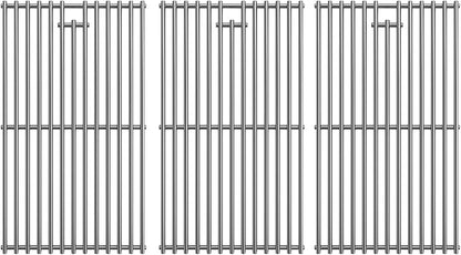 SafBbcue 97888 Grill Grates for Monument Grill 24633 13892 17842 24367 35633 41847NG Grill Replacement Parts, Stainless Steel Cooking Grids for Monument 35633R 35633B D405 D425 4-Burner Accessories