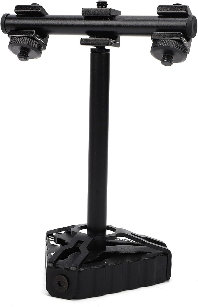 Drfeify Aluminum Camping Light Stand, Portable Outdoor Lamp Holder with Triangular Base for Tent Backyard BBQ Picnic Hiking