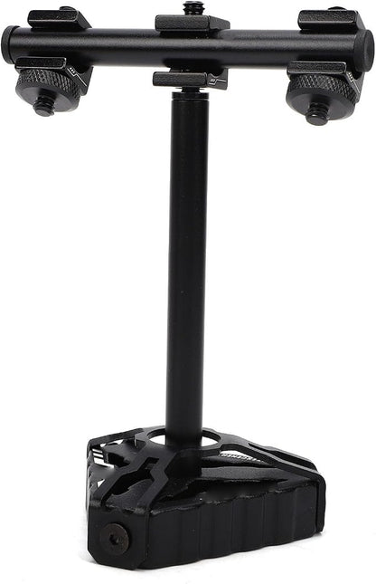 Drfeify Aluminum Camping Light Stand, Portable Outdoor Lamp Holder with Triangular Base for Tent Backyard BBQ Picnic Hiking
