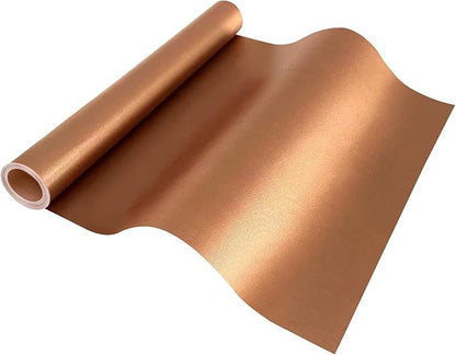 BBQ Grill Mat Roll, Cut to Size Grill Mats for Outdoor, Non-stick Accessories for Gas, Charcoal, Electric Grill, 15.75IN x 10 FT(Copper)