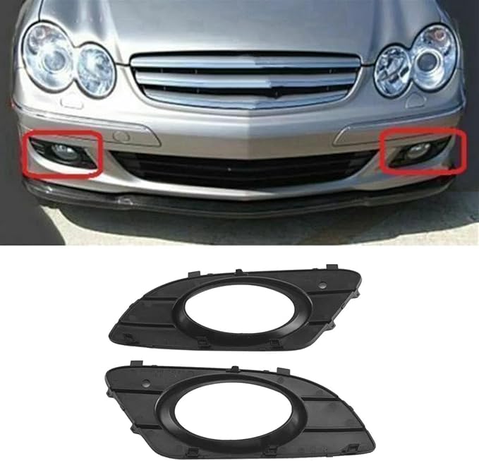 Fog Light Lamp Grill Trim For CLK-Class W209 2098850323 2098850423