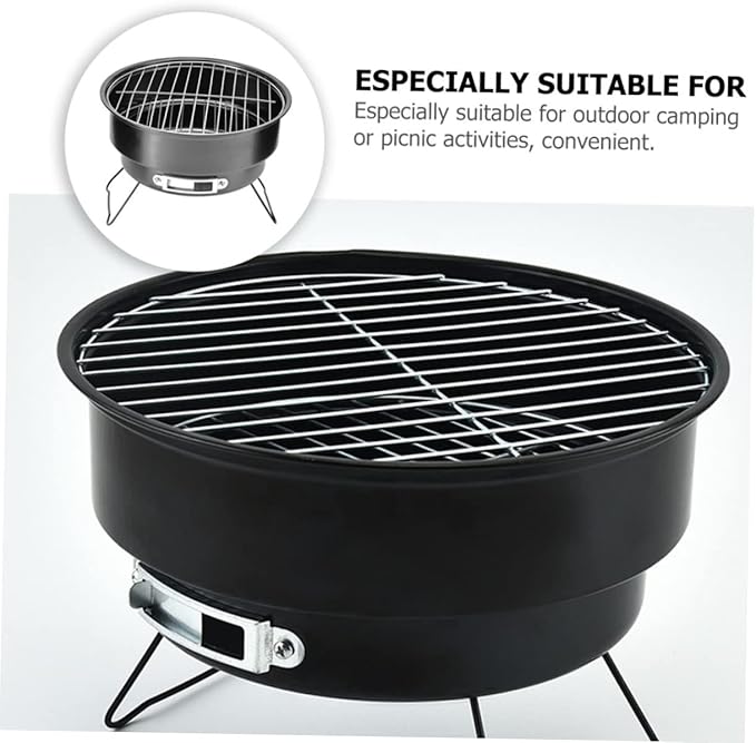 BESPORTBLE Charcoal Grills Portable Small Grill Outdoor Barbecue Stove for Hiking