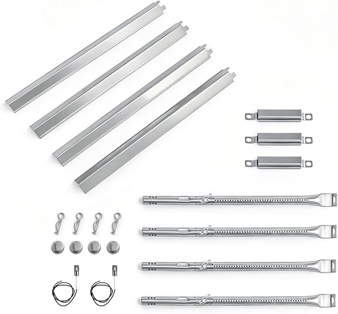463365021 Grill Replacement Parts for Charbroil Performance 4 Burner 463365522 463366022 463351021, 5 Burner 463448021, 6 Burner 463228622, G327-2100-W1 Burner Tubes, G325-0002-W1 Heat Plates