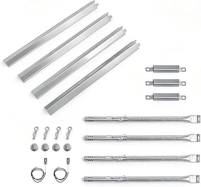 463365021 Grill Replacement Parts for Charbroil Performance 4 Burner 463365522 463366022 463351021, 5 Burner 463448021, 6 Burner 463228622, G327-2100-W1 Burner Tubes, G325-0002-W1 Heat Plates