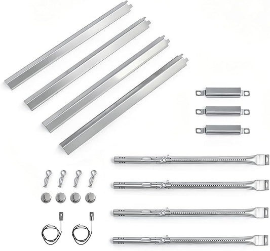 463365021 Grill Replacement Parts for Charbroil Performance 4 Burner 463365522 463366022 463351021, 5 Burner 463448021, 6 Burner 463228622, G327-2100-W1 Burner Tubes, G325-0002-W1 Heat Plates