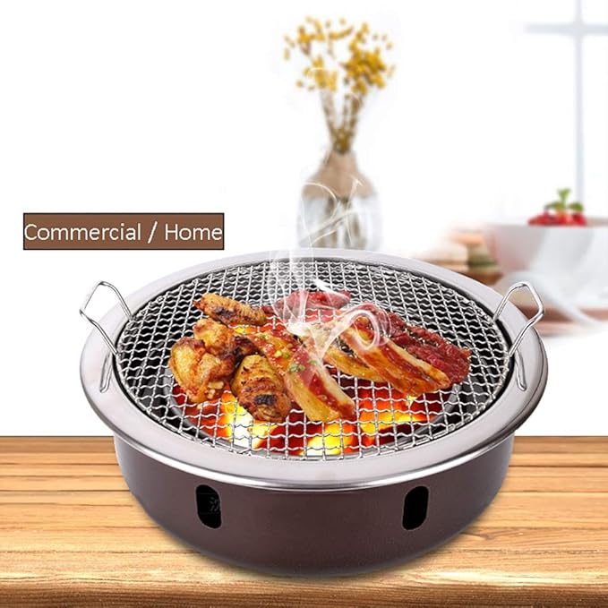 BBQ Barbeque Barbecue Grill,Charcoal Grill,High-end Barbecue Grill,Split Type,Indoor and Outdoor,4-8 People,5 Styles (Color : E)