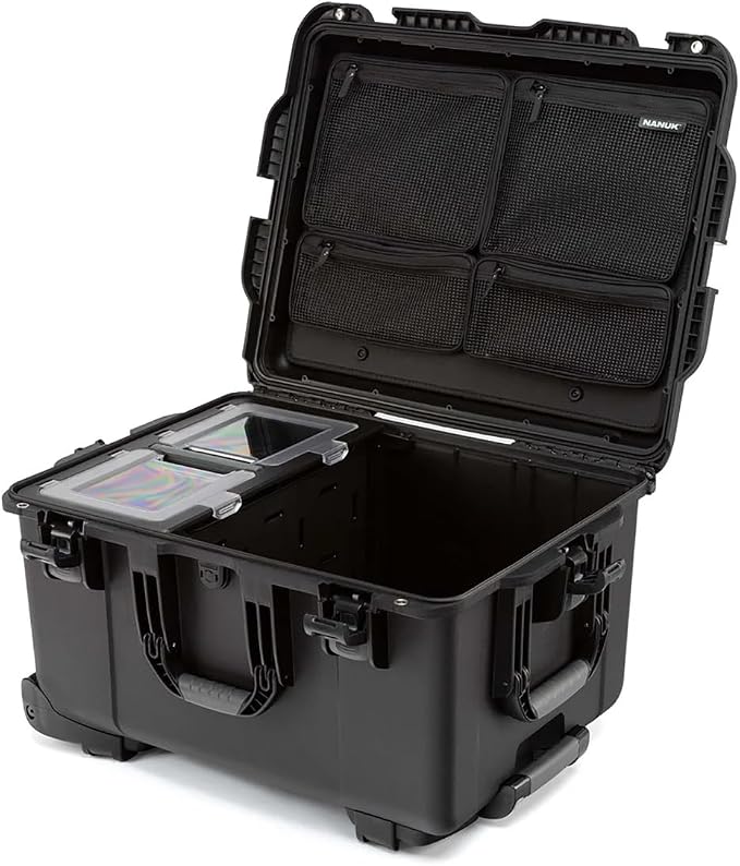 NANUK Trail 80 – 79L (20.9-Gallon) Waterproof Storage Box – Wheeled & Modular Cargo Case for Camping, Fishing, Hunting & Outdoor Storage – Dustproof and Impact Resistant (25.4” x 20” x 14.5”) – Black