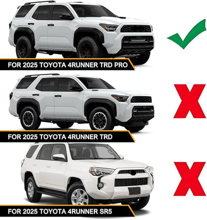 Grill Light for Toyota 4Runner TRD Pro 2025 2026, Smoked Shell Amber LED Front Grille Lights Fit for 4Runner Trailhunter