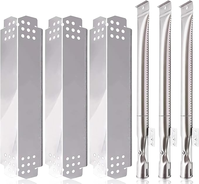 Grill Replacement Parts for Nexgrill 720-0925S, 720-0894F, Nexgrill 2 Burner 720-0864M, 720-0864, 720-0864R and BBQ PRO, Backyard Grill, Expert, Kenmore Grill Parts. Grill Heat Plates, Burner Tubes.