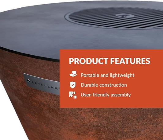 Arteflame One 30" Flat-Top Griddle & Fire Pit Grill — Now With $1,000+ in free extra's! — Made in USA