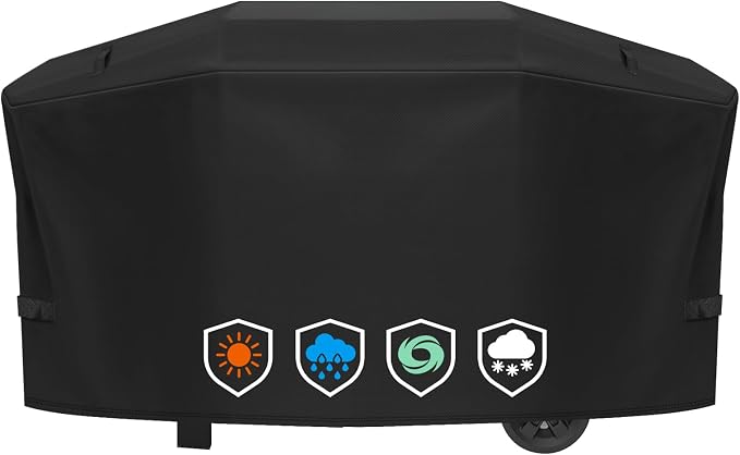 Grill Cover fit for Weber Slate 28" Rust-Resistant Griddle, Heavy-Duty 600D Waterproof Cover for 3401060 Weber Slate 28 inch Flat Top Griddle Grill Cover