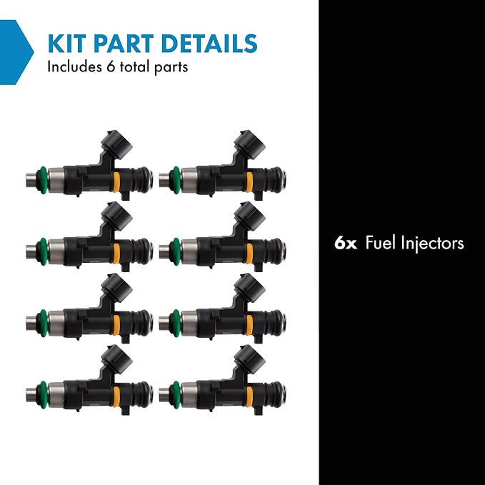 TRQ Fuel Injector Set | For 2005-2008 Infiniti FX35 2004-2007 G35 2006-2008 M35 2005-2006 Nissan 350Z Murano