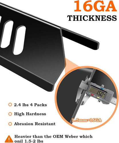 Grill Heat Shield 15 inch Burner Covers for Backyard GBC1460W GBC1461W DynaGlo DGF510SBP, 5 PCS BBQ Grill Heat Plates Uniflame Dyna glo Grill Replacement Parts