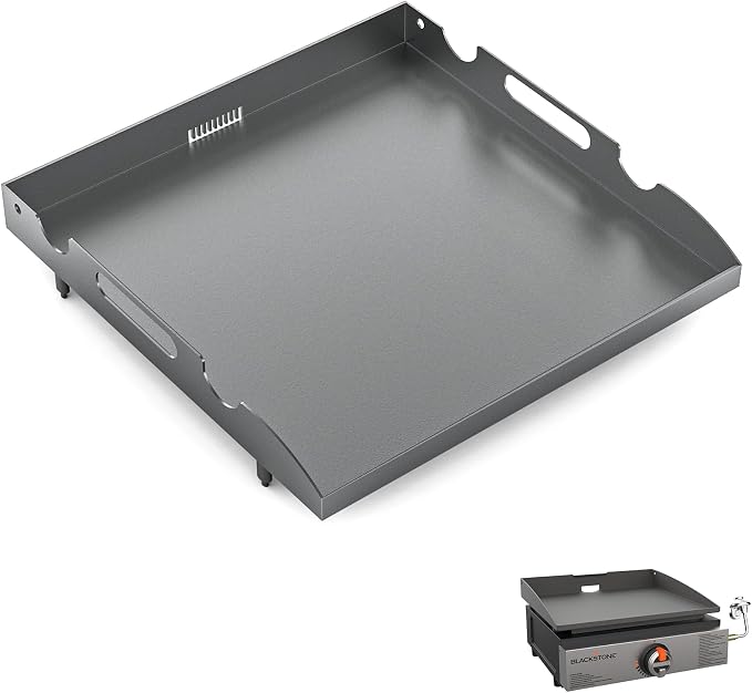 17" Griddle Top Replacement for Blackstone 17 Inch 1819 1832 Flat Top | Fits Blackstone 17" tabletop griddles (non-combo models); heavy-duty steel; rear grease drain; not for 1783/1859.