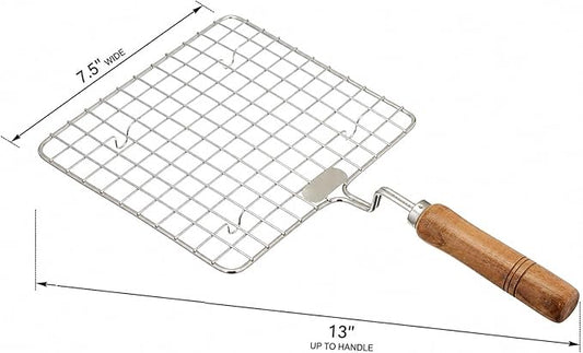 TABAKH Stainless Steel Wire Roaster, Papad Jali, Square