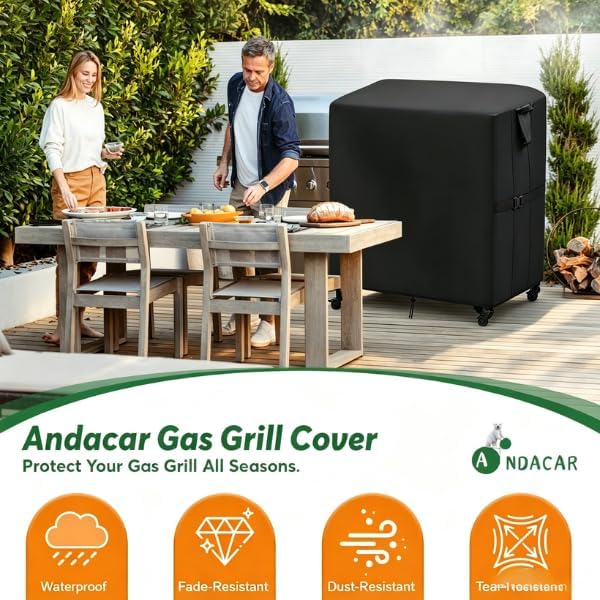 Prep Table Cover for Movable Dining Cart Table | 36 inch Outdoor BBQ Cart Cover Bar Tool Cart Covers Cooler Covers - 36"L×36"W×50"H, Black