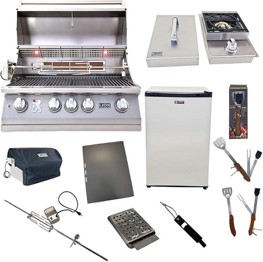 Lion Premium Grills 32-inch Natural Gas package deals (Best of Backyard) (Package Deal D)