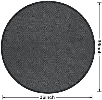 36" Round Fire Pit Mat, Under Grill Mat & Fireproof Mat Fire Pit Pad, Heat-Resistant Fireproof Mat for Outdoor Smoking and Camping, Protect The Deck, Patio, Lawn from Exploding Embers