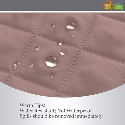 Easy-Going Reversible Couch Cover, Recliner 19 in, Pink/Beige | Machine Washable Slipcover For Dogs, Water Resistant Furniture Mat For Living Room, Non-Slip Sofa Cover, Pet Friendly