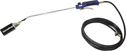 Flame King Propane Torch Kit Heavy Duty Weed Burner, 340,000 BTU with Battery Operated Igniter (Self Igniting), with 10-Ft Hose Regulator Assembly