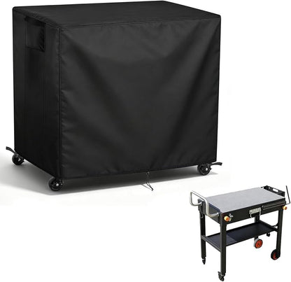 TheElves Table Cover 40"x17"x28" for DeintYei EUTRKei JiRiCHMi Grill Table | Waterproof Dustproof Weather Protection Outdoor Table Cover for Prep Table, Side Table, Grill Cart, Bar Cabinet, Dining Table