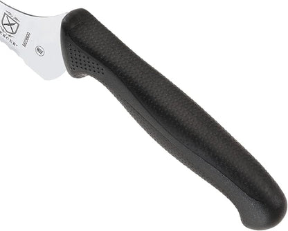 Mercer Culinary M23890 Millennia Black Handle, 9-Inch Offset Wavy Edge, Bread Knife