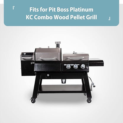 SHINESTAR Sturdy Grill Cover for Pit Boss Platinum KC Combo PB1285KC and Pro Series I 1100 Combo Grill, 600D Heavy Duty, Special Zipper Design & Handles, All Weather Protection, 73301