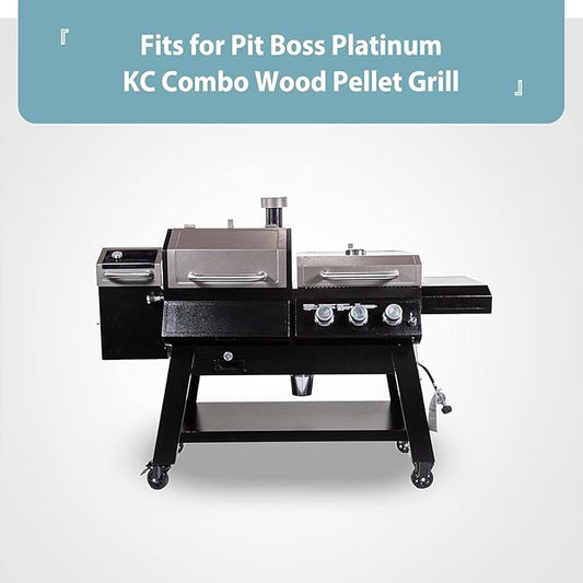 SHINESTAR Sturdy Grill Cover for Pit Boss Platinum KC Combo PB1285KC and Pro Series I 1100 Combo Grill, 600D Heavy Duty, Special Zipper Design & Handles, All Weather Protection, 73301