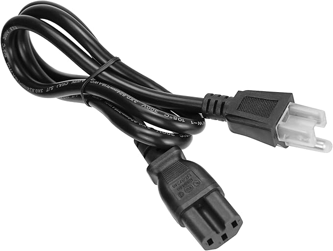 HASMX 3 Prong Power Cord 36" for Smokehouse LJ Little Big Mini Chief Smoker HighTemp, Replacement Electric Smoker Part 3pin Cord Black 3ft Length (1-Pack)