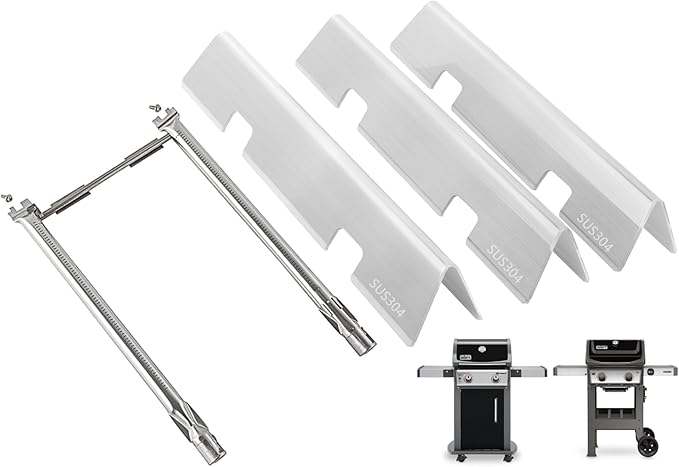 Spirit Grill Parts for Weber GS4 Spirit II/I 200 SER Replacement for Weber GS4 Spirit 2 Accessories Webber Flavorizer Bars 3400301 7635 67045, Burner Tube 67024 67102 69785, Crossover Tube 69899 67278