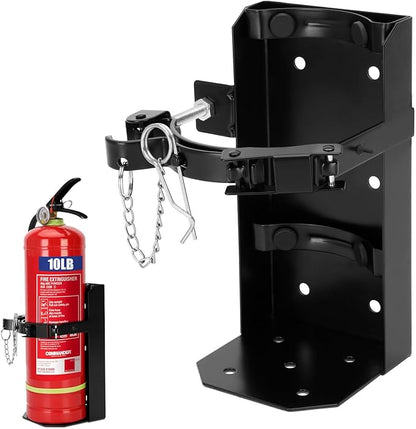 Heavy Duty Vehicle Bracket,Fire Extinguisher Brackets&Mounts-St12 Steel Red, Fit 10lb Dry/5lb Co2 Extinguisher-for School,Garage,Vehicle,Boat,Truck Generic Replacement for 809 by amerex