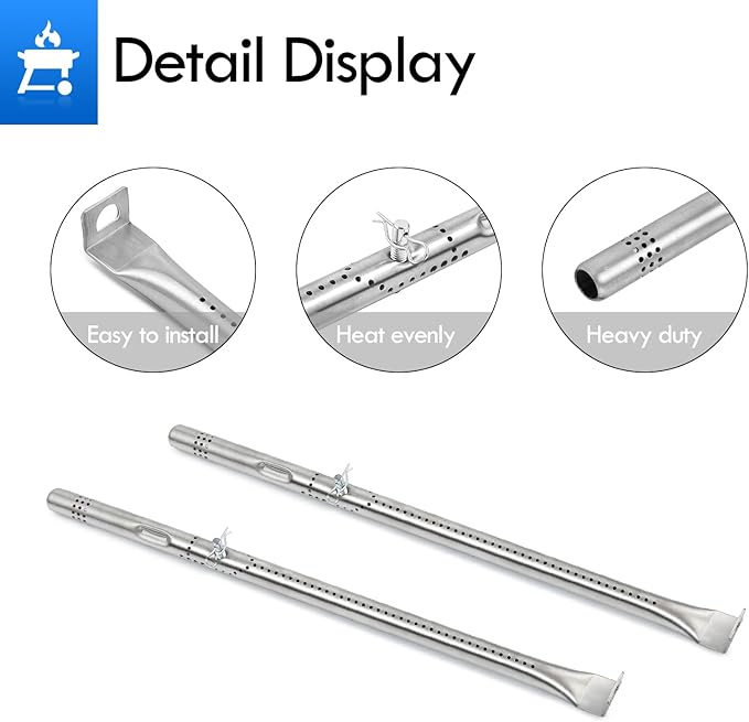 463365021 Grill Replacement Part for Charbroil Performance 4 Burner Gas Grill Heat Tents 463354021 463365522 463351021 G325-0002-W1 Heat Plates Burner Crossover Tube Igniter Grill Parts