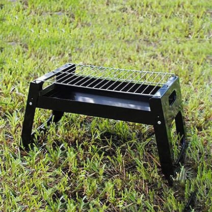 Portable Charcoal Grill for Camping BBQ Grills, Outdoor Barbecue Grill 2-5 People, Quick-Install Folding Steel Stove for Skewers DIY Grilling,A-1