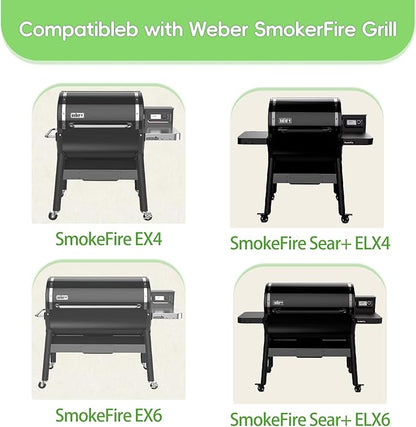 SafBbcue 2PCS Glow Plug for Weber SmokeFire EX4/EX6/EPX6 Wood Pellet Grills, Replaces for Weber 7009 Part, Replacement Weber Smoke Fire Grill Glow Plug, Sliver