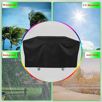 Griddle Cover for Blackstone 36" Culinary Griddle with Hood, 600D Heavy Duty Waterproof Flat Top Grill Cover for Blackstone 28" Griddle with Rangetop Airfryer