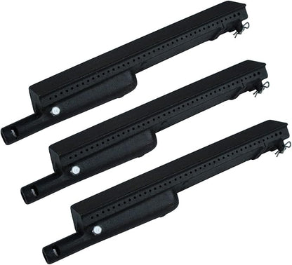 Parts DB106 (3-pack) 13 3/4” Cast Iron Burner Replacement for Charbroil, Centro, Front Avenue, Costco Kirkland, Thermos Gas Grills, for Charbroil 463240804, 463247004, 463261406 models