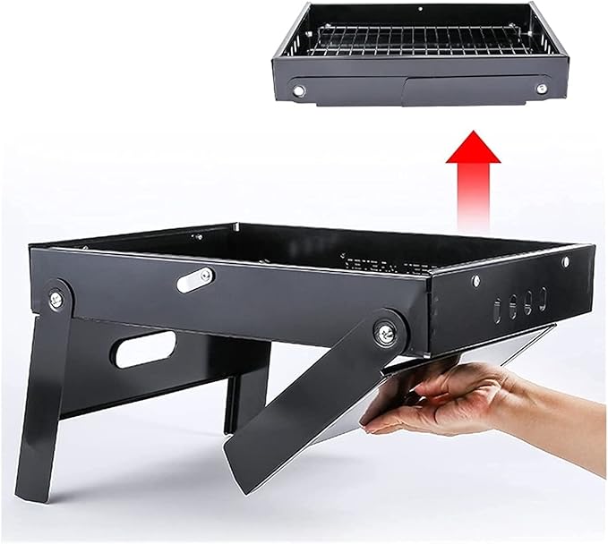 Barbecue Charcoal Grill BBQ Charcoal Grill, Folding Portable Lightweight Barbecue Grill Tools for Outdoor Cooking Camping Picnic Charcoal BBQ Grill