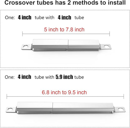 Hisencn 304 Stainless Steel Carryover Tube Replacement for Charbroil Gas Grill, Crossover Tubes for Charbroil Grill Replacement Parts, Universal Crossover Tubes for Kenmore and Others Most Grills