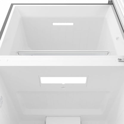 KoolMore 30 Inch 20 Cu Ft Top Freezer Refrigerator, Stainless Steel, Freestanding Full Size Fridge Freezer for Home Kitchen or Garage