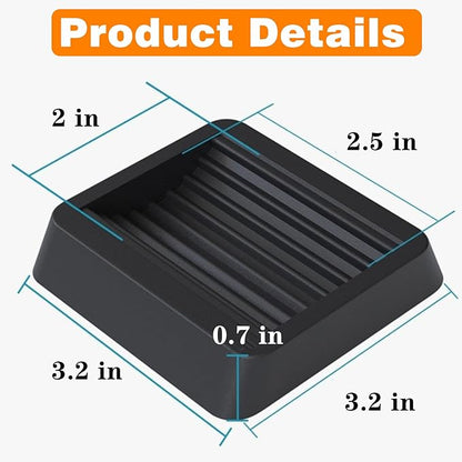 4 Pcs Griddle Leveling Shims Kit for Blackstone, Blackstone Griddle Stand Accessories, Leveling Shims Kit is Suitable for Most Grills (8 PCS Black)