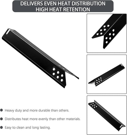 BG2824B Heat Tents Grill Replacement Parts for Expert Grill Parts 5210050 BG2824BP BG2824BN XG16-096-034-00 XG17-096-034-04 Porcelain Steel Expert Heat Plates Grill Accessories 4 Burner Grill Parts