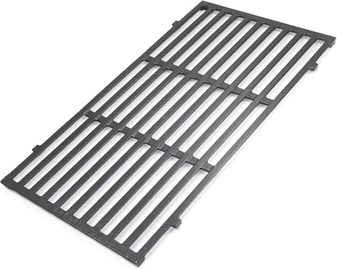 Hongso 18 7/8 inch Cast Iron Grill Grates for Weber Genesis II 400 Series E410 S410 SE410 E415 S415 E435 S435, II LX E440 S440, Genesis 2 GS4 Gas Grill Models, Replacement Parts for 66097 66089