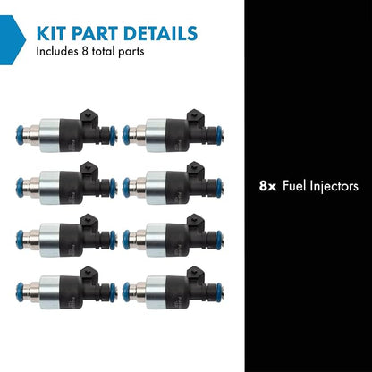 TRQ Fuel Injector Set | For Buick Cadillac Chevrolet Daewoo Oldsmobile Pontiac