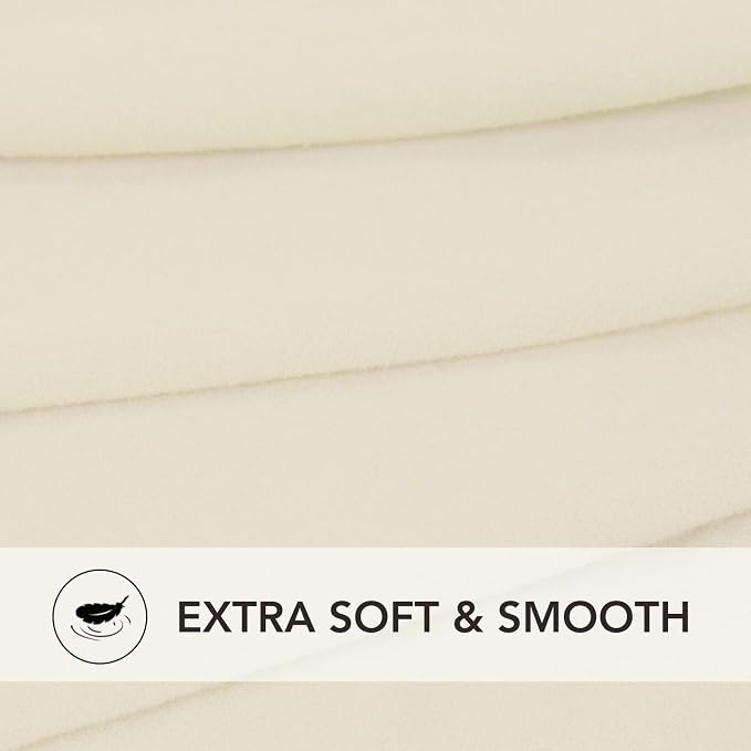 PureFit Stretch Oversized Loveseat Covers Couch Covers for Sofa Ivory