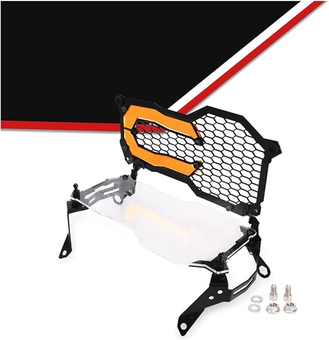 Headlight Protector Grille for R1200 R1250 GS for ADV Motorcycle Headlight Headlamp Guard Protective Grill Cover with 1 Lamp Slice Replacement Headlamp Grill Guard
