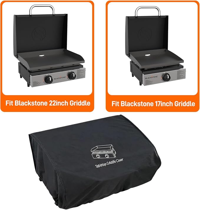 Grill Table for Blackstone 17/22 inch Griddle | Grill Cart with 22 inch Blackstone Griddle Cover, Griddle Stand with with Wheels, for Tailgating, Camping, RV