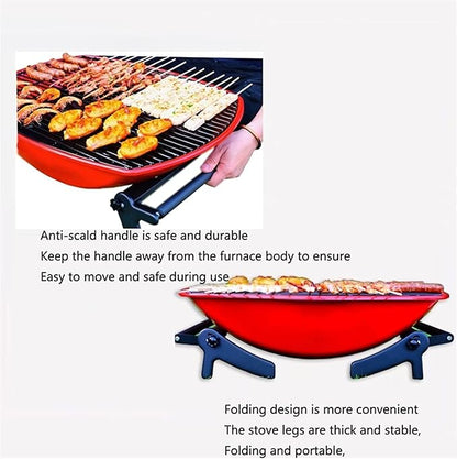 Outdoor Picnic Charcoal Grill Foldable BBQ Grill for Outdoor Barbecue Grill Campers Barbecue Travel Park Beach Outdoor Grill